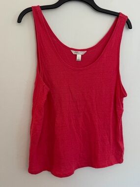 Banana Republic Linen Tank Top Women’s XL Bright Pink